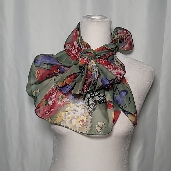 unkow Accessories - ♥️SCARF 20X59 flower print